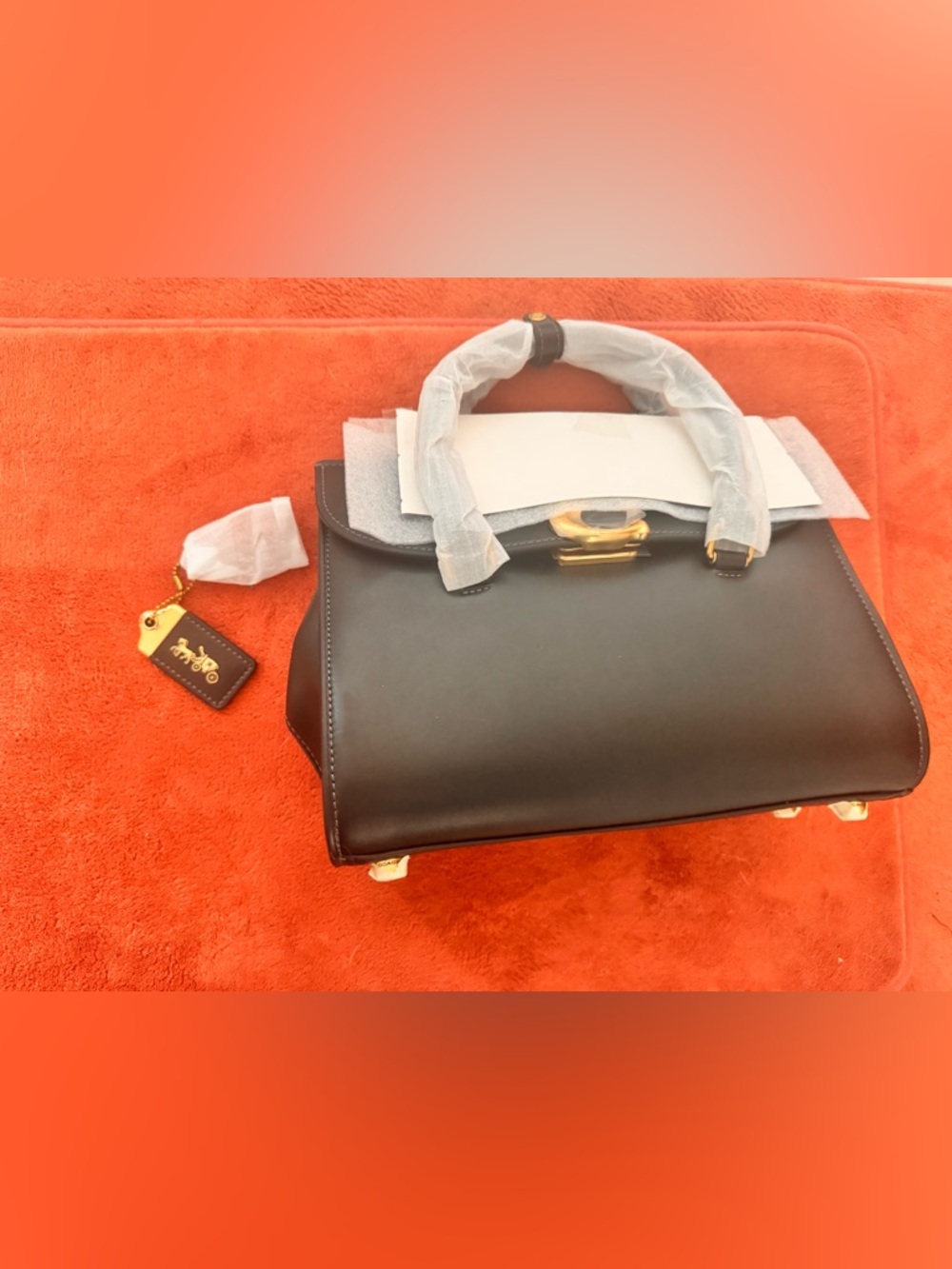 Coach Bloom Carryall CP119 Black Satchel with Gold Accents - Picture 17 of 17